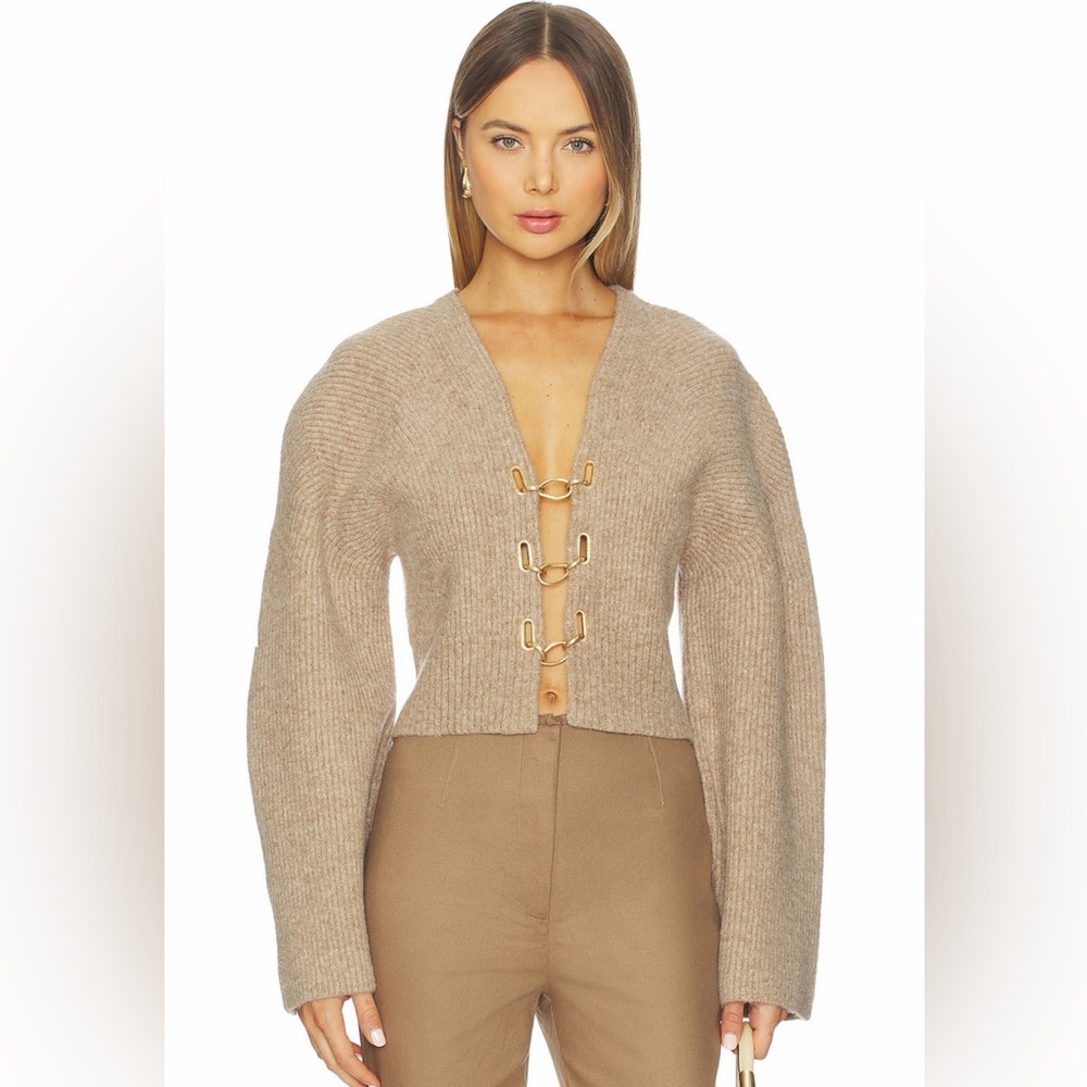 cult gaia Mayalu Cardigan - Beach Melange (beige)